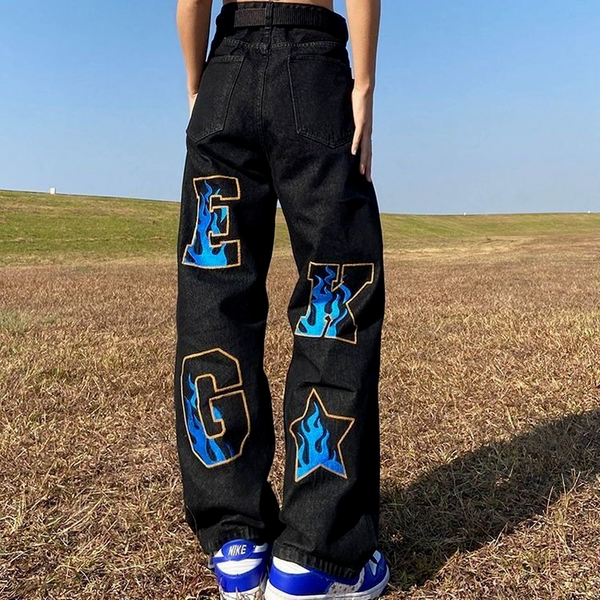 Jordán · Jeans Wide Leg para Hombre