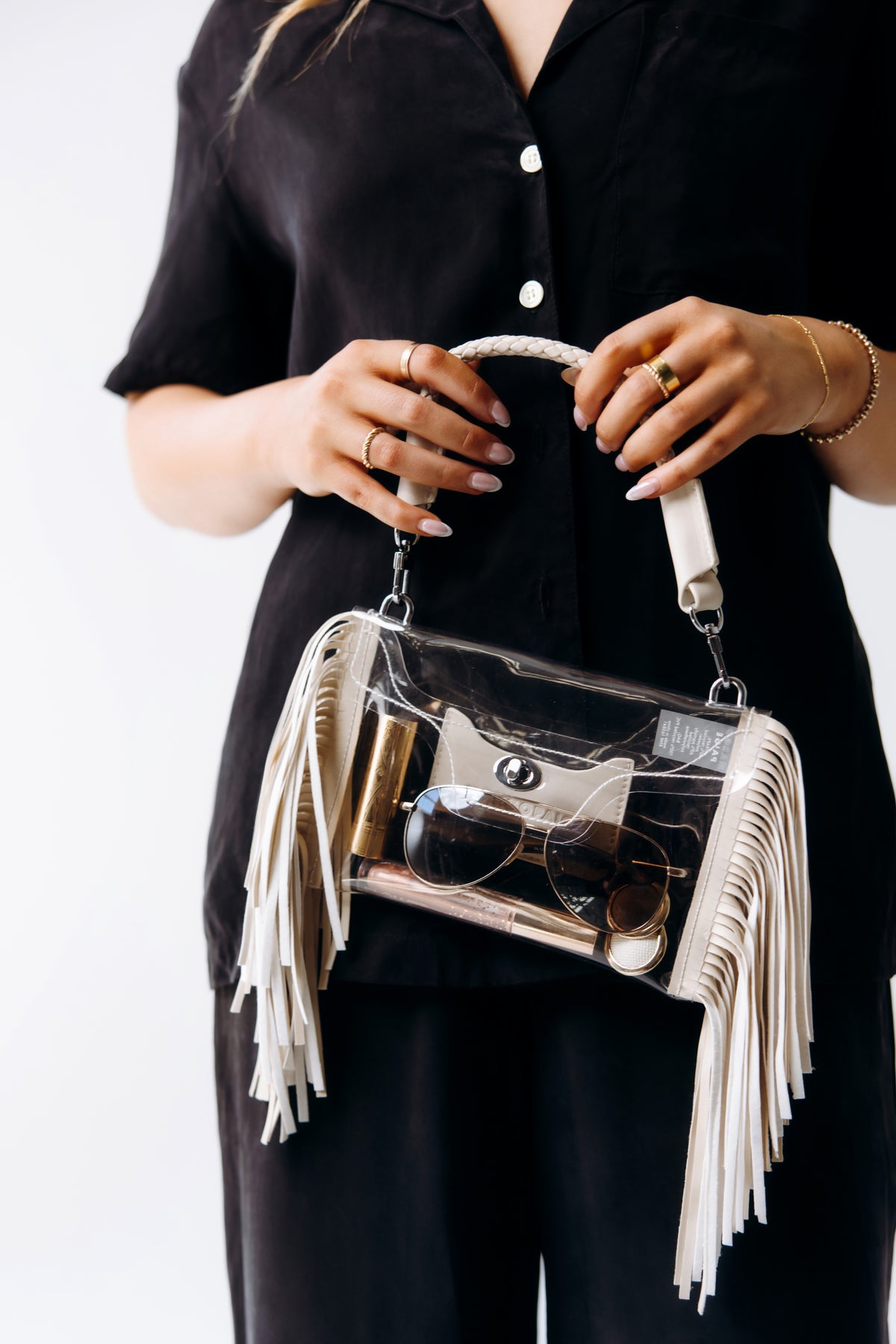 Débora · Bolsa Crossbody Transparente