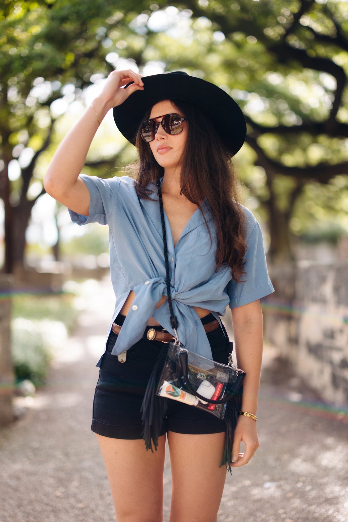 Débora · Bolsa Crossbody Transparente