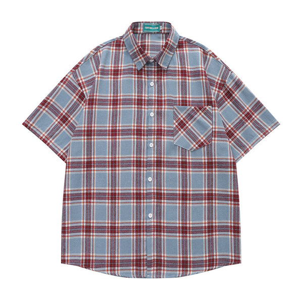 Camisa de Cuadros Oversize · Corte Curvo