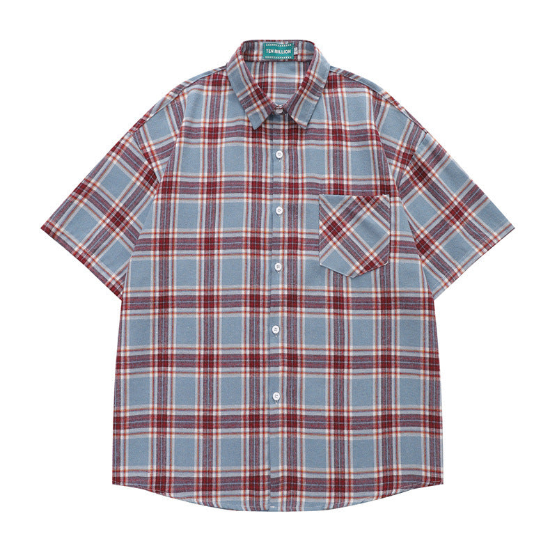 Camisa de Cuadros Oversize · Corte Curvo